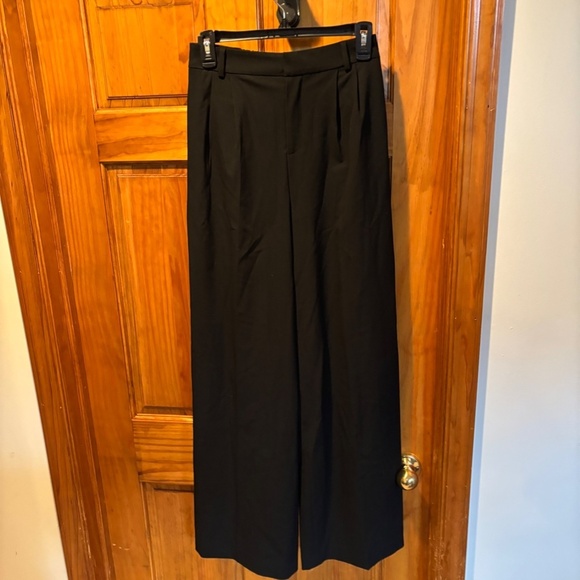 Nordstrom Open Edit High Waist Wide Leg Trousers in Black XS - Picture 2 of 6